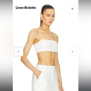 Sans Faff Bralette Top Linen S NWT
